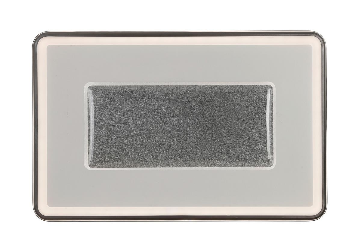 LED-Deckenleuchte Big in Weiss/Dunkelgrau max. 75 W - Weiss/Dunkelgrau, Modern, Kunststoff/Metall (108/68/7,5cm) - Premium Living