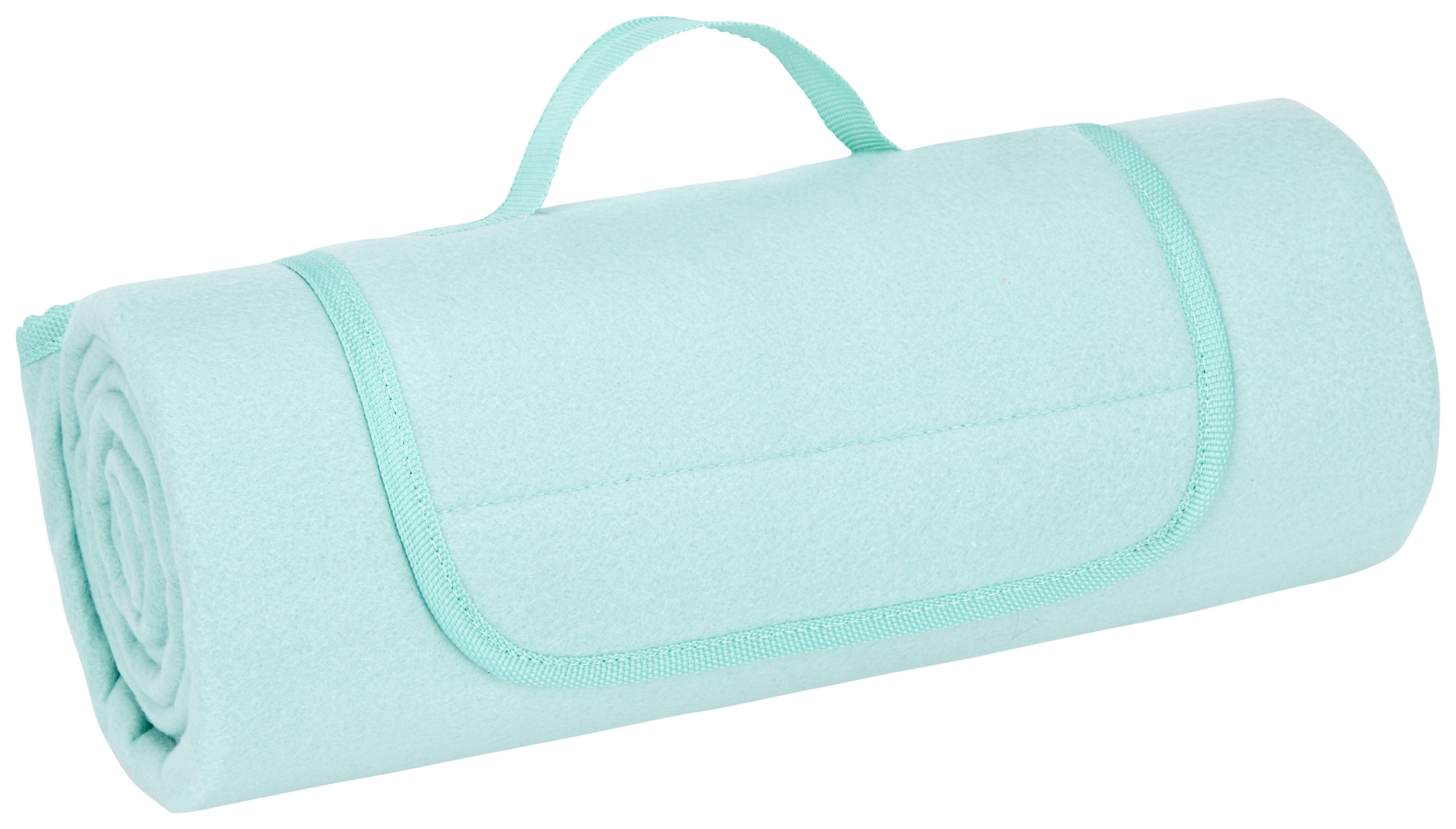 Picknickdecke Uni in Mintgrün ca. 125x150cm - Mintgrün, Textil (125/150cm) - Modern Living