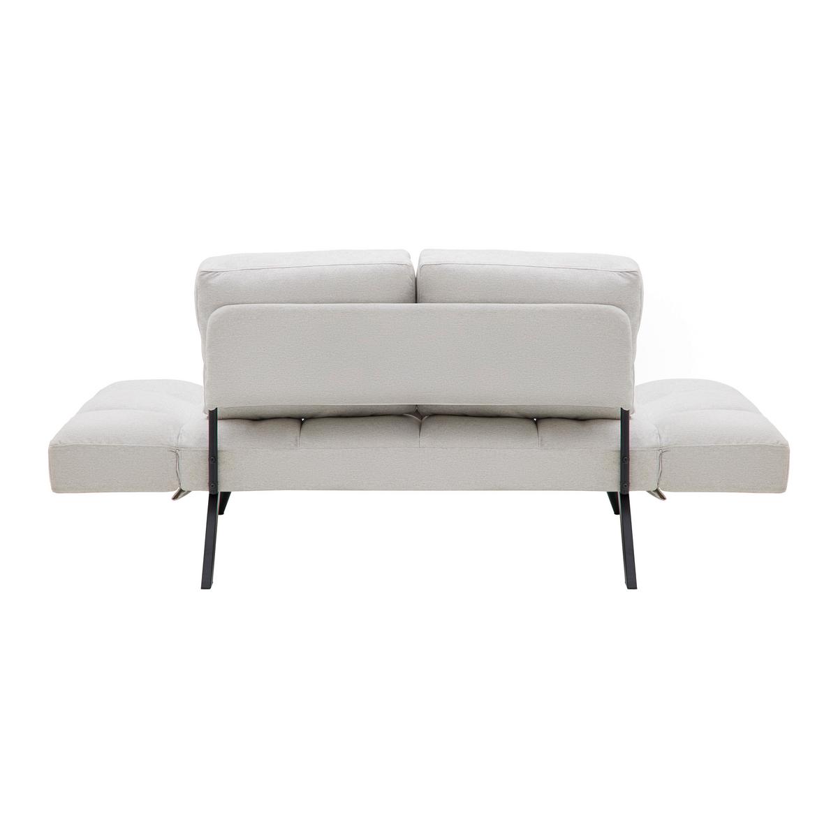 Zofa Aurelia, Naravne Barve, Ležišče - črna/naravne barve, Moderno, kovina/tekstil (191/73/78cm) - Bessagi Home