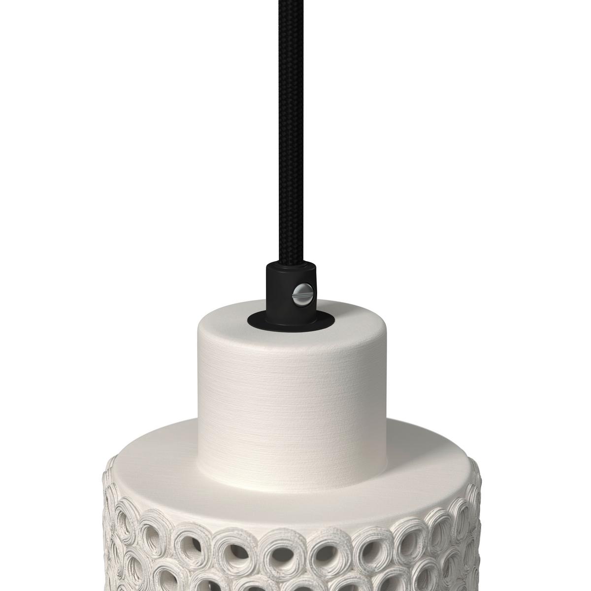 Hängeleuchte Lace Weiß max. 40 Watt - Weiß, MODERN, Keramik (12/167cm) - Bessagi Home