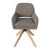 STOL MED ARMSTÖD ADRIEN - brun/naturfärgad, Modern, metall/trä (60/88/65cm) - Bessagi Home