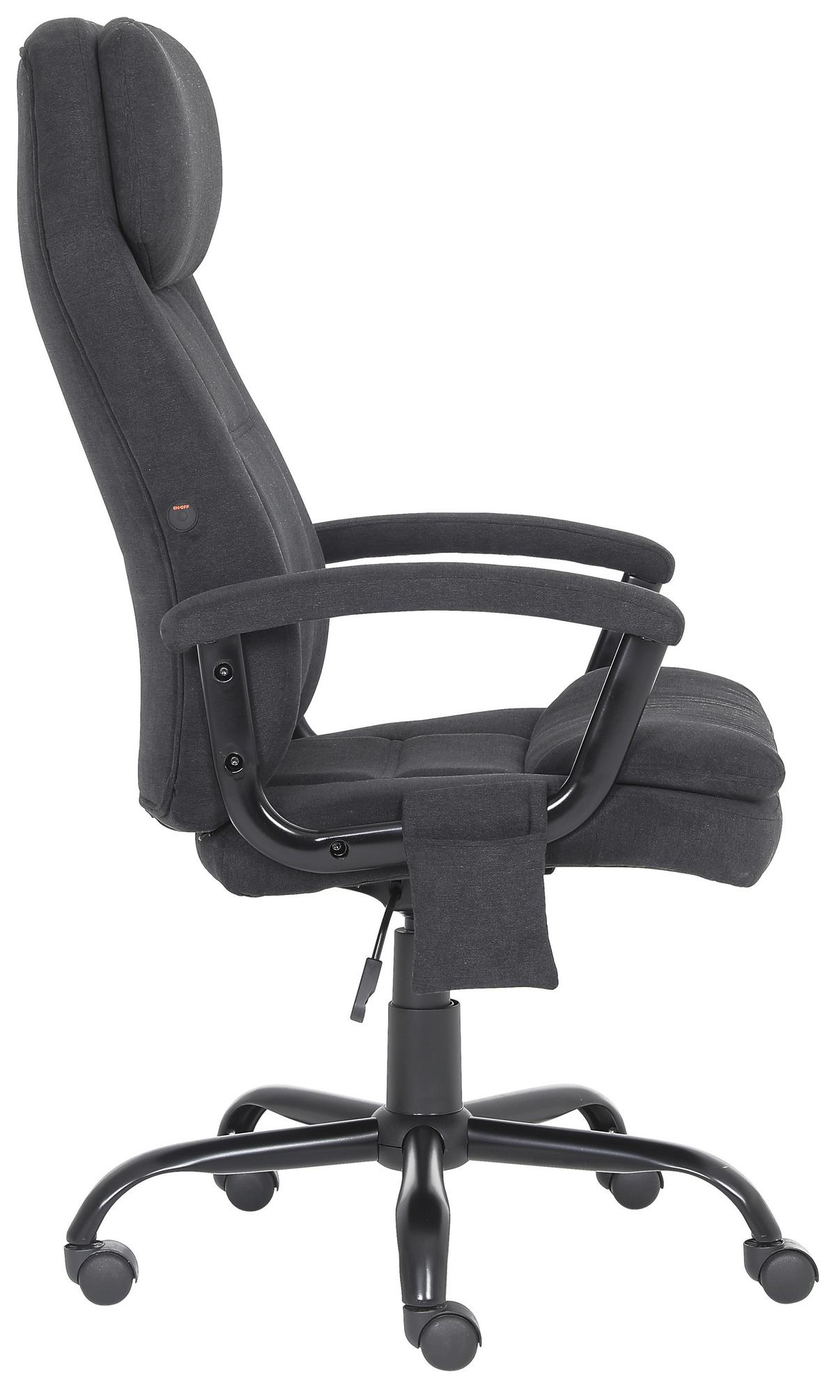 Uredska Stolica Massage - tamno siva/crna, Trend, metal/tekstil (62/115/60cm) - Modern Living