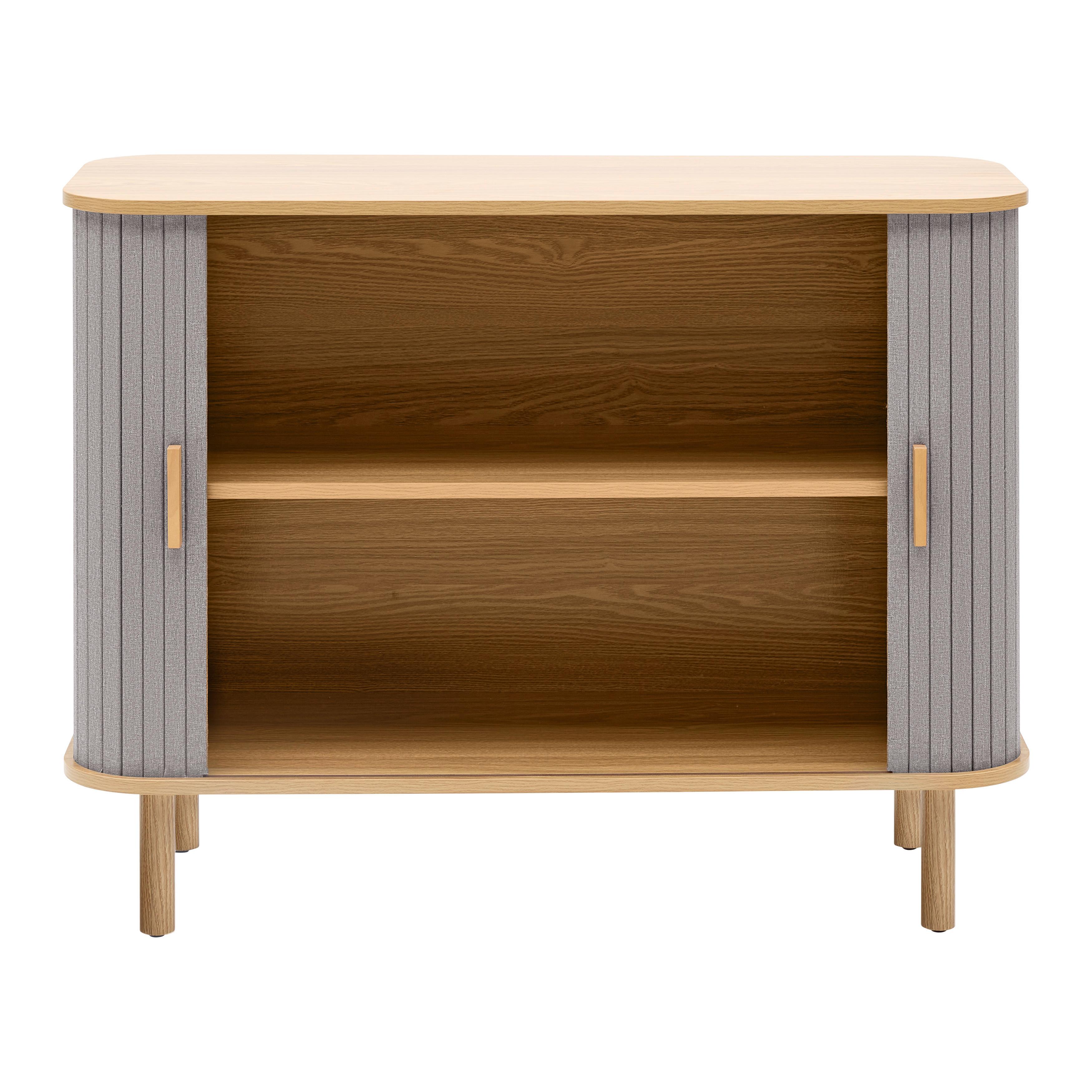 BYRÅ ARVID -EXKLUSIV- - grå/naturfärgad, Modern, trämaterial/trä (100/75/40cm) - Mömax
