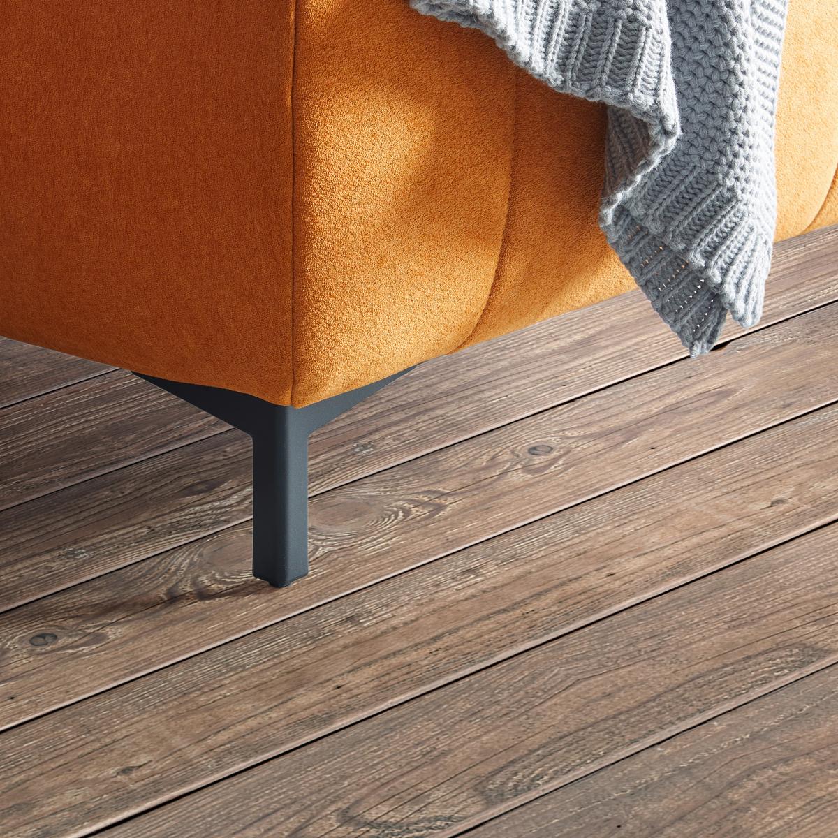 Ecksofa in Gelb - Gelb/Schwarz, Modern, Textil (295/201cm) - Premium Living