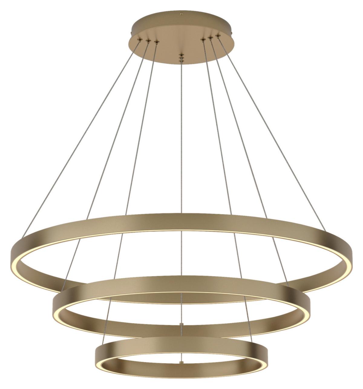 Pendelleuchte Rim Messingfarben max. 115 Watt - Messingfarben, Basics, Metall (80/100/80cm) - MAYTONI