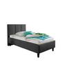 Polsterbett Avola Anthrazit ca. 100x200 cm - Anthrazit/Schwarz, MODERN, Holz/Textil (100/200cm) - Livetastic