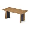 ESSTISCH LIVA - Eschefarben/Schwarz, MODERN, Holz/Holzwerkstoff (180/90/76cm) - Bessagi Home