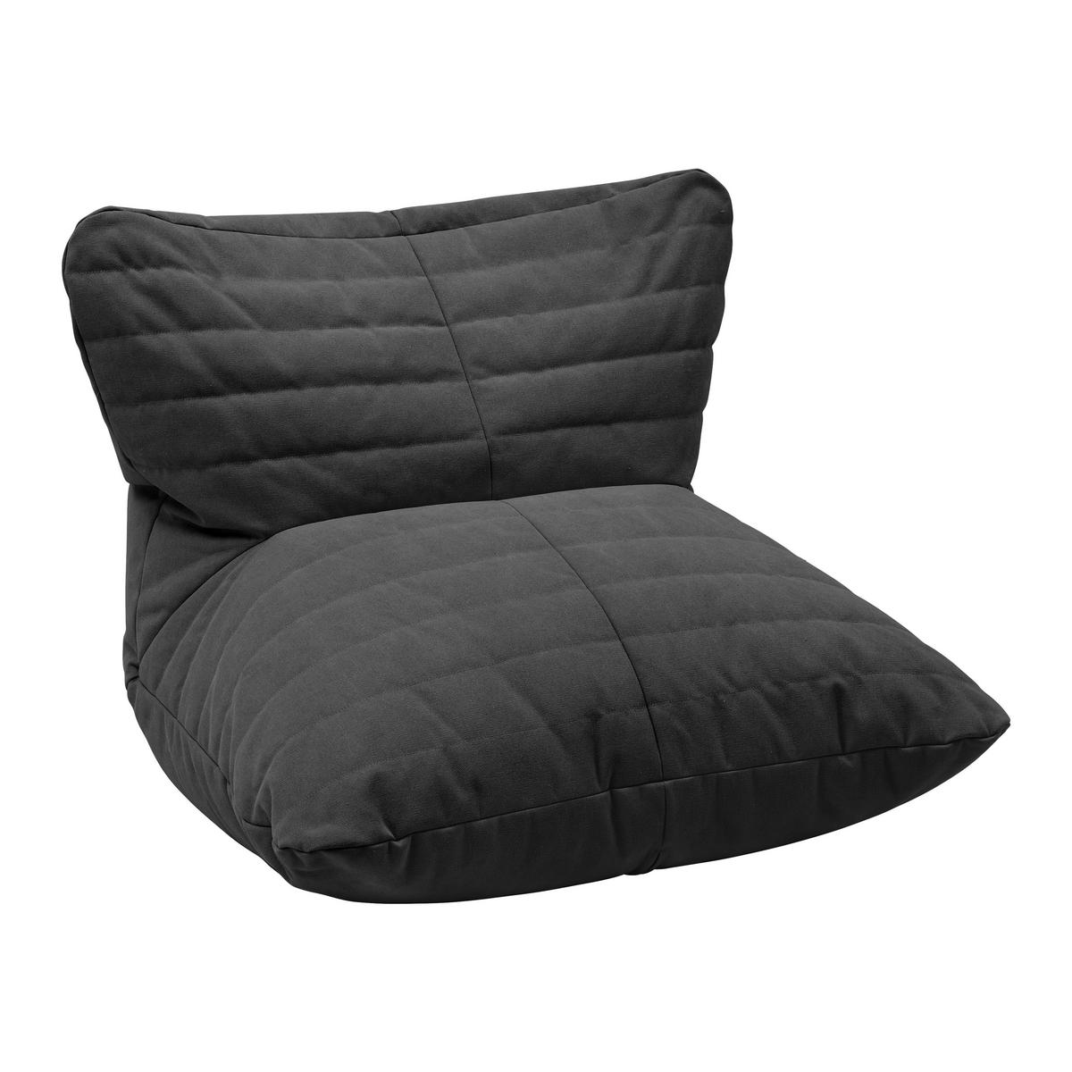 Ülőzsák Marta - sötétszürke, Modern, textil (81/56/71cm) - Bessagi Home