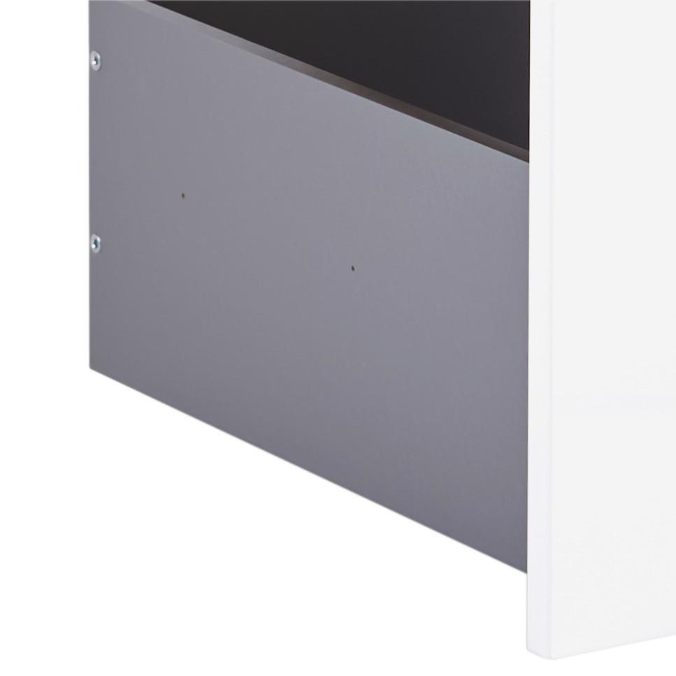 LÅDSET UNIT -BASED- - vit högglans, Modern, trämaterial (45,3/83/47cm) - Based