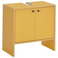 SZAFKA POD UMYWALKĘ KAIRO - czarny/żółty, Modern, materiał drewnopochodny/tworzywo sztuczne (60/60/35cm) - MID.YOU