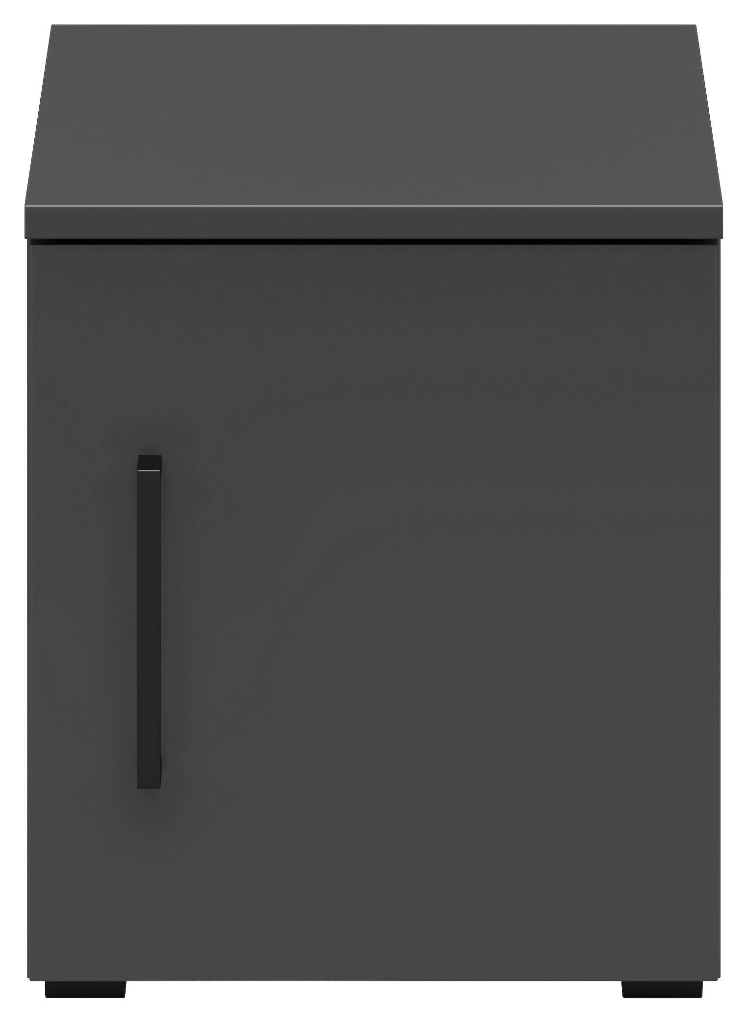 Aufsatzschrank Multistauraum Graphitfarben - Graphitfarben/Schwarz, MODERN, Holzwerkstoff/Kunststoff (30/35/40cm) - Mömax