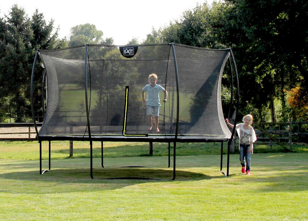 Trampolin Exit Schwarz ø ca. 427cm - Schwarz, KONVENTIONELL, Kunststoff/Metall (427/269cm) - EXIT Toys
