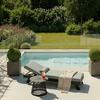 Gartenliege Susa Grau Metall/Outdoorstoff - Grau, MODERN, Textil/Metall (200/64/40cm) - Bessagi Garden