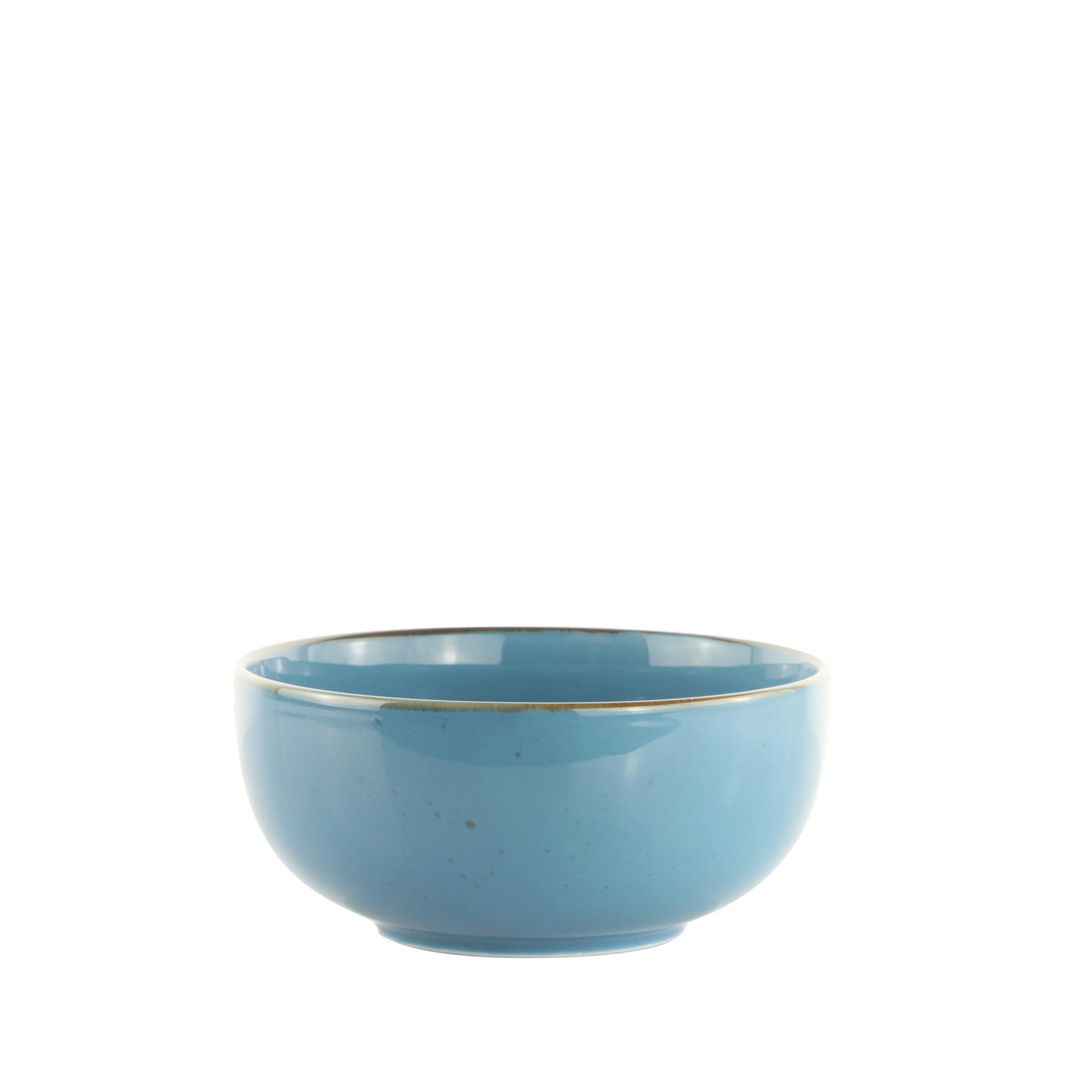 Bol pentru cereale CAPRI - albastru, Modern, ceramică (16,5/7,4cm) - Mömax