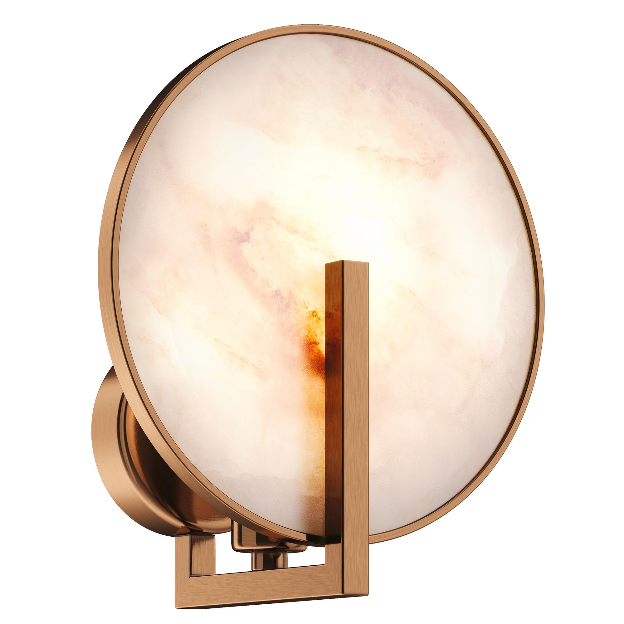Wandleuchte Marmo Goldfarben max. 40 Watt - Goldfarben, Trend, Stein/Metall (12.5/21/19cm) - MAYTONI