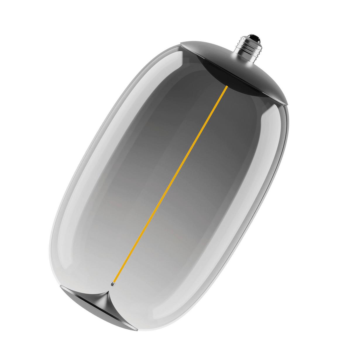 ŻARÓWKA LED VINTAGE 1906 BIG ELIPSE OVAL12 - kolor jesionowy, Konventionell, tworzywo sztuczne (20/37cm) - Ledvance