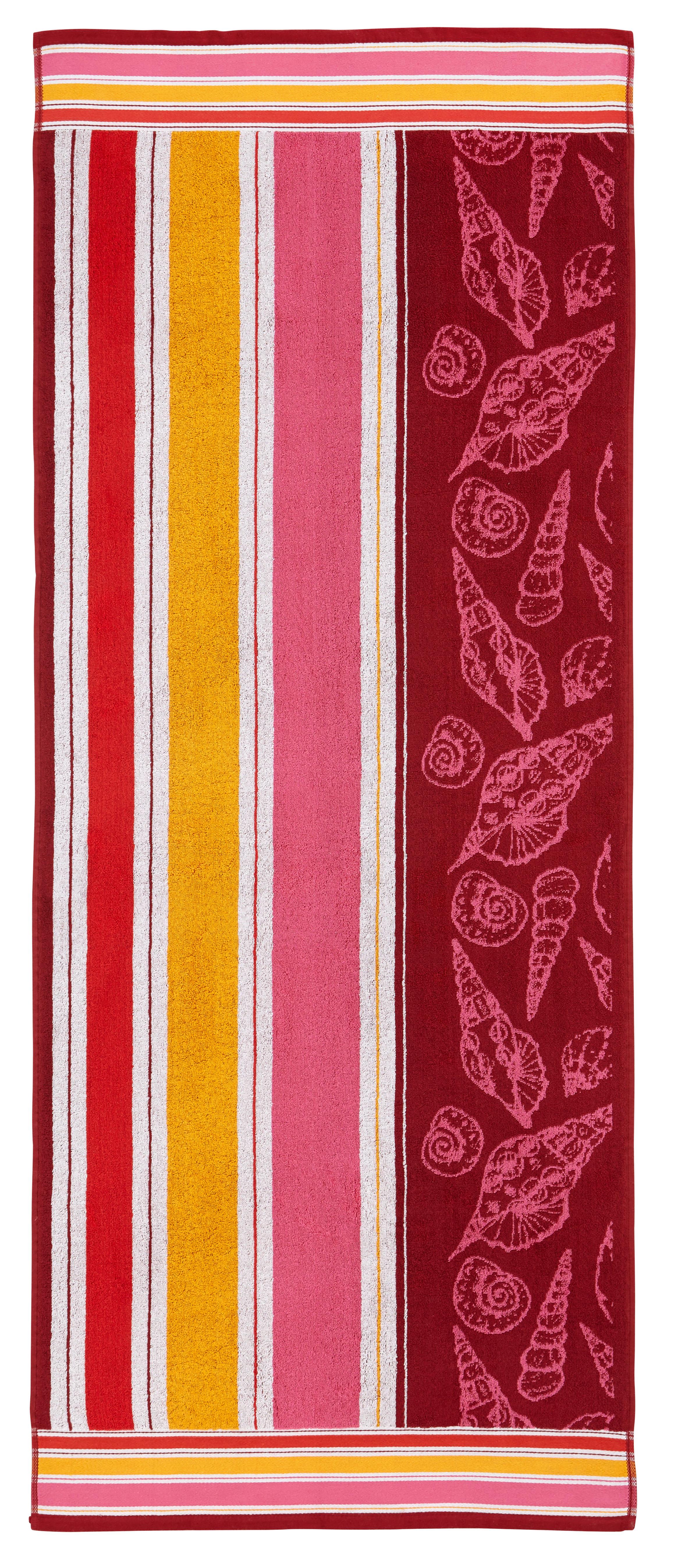 Strandtuch Dyckhoff ca.70x180cm - Rot, KONVENTIONELL, Textil (70/180cm) - Dyckhoff