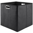 Aufbewahrungsbox Larry in Schwarz - Schwarz, Kunststoff/Metall (33/32/33cm) - MÖMAX modern living