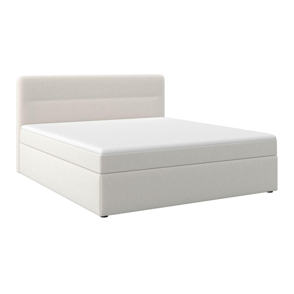 Box Ágy Marco - bézs, Modern, textil/fa (160/200cm) - Bessagi