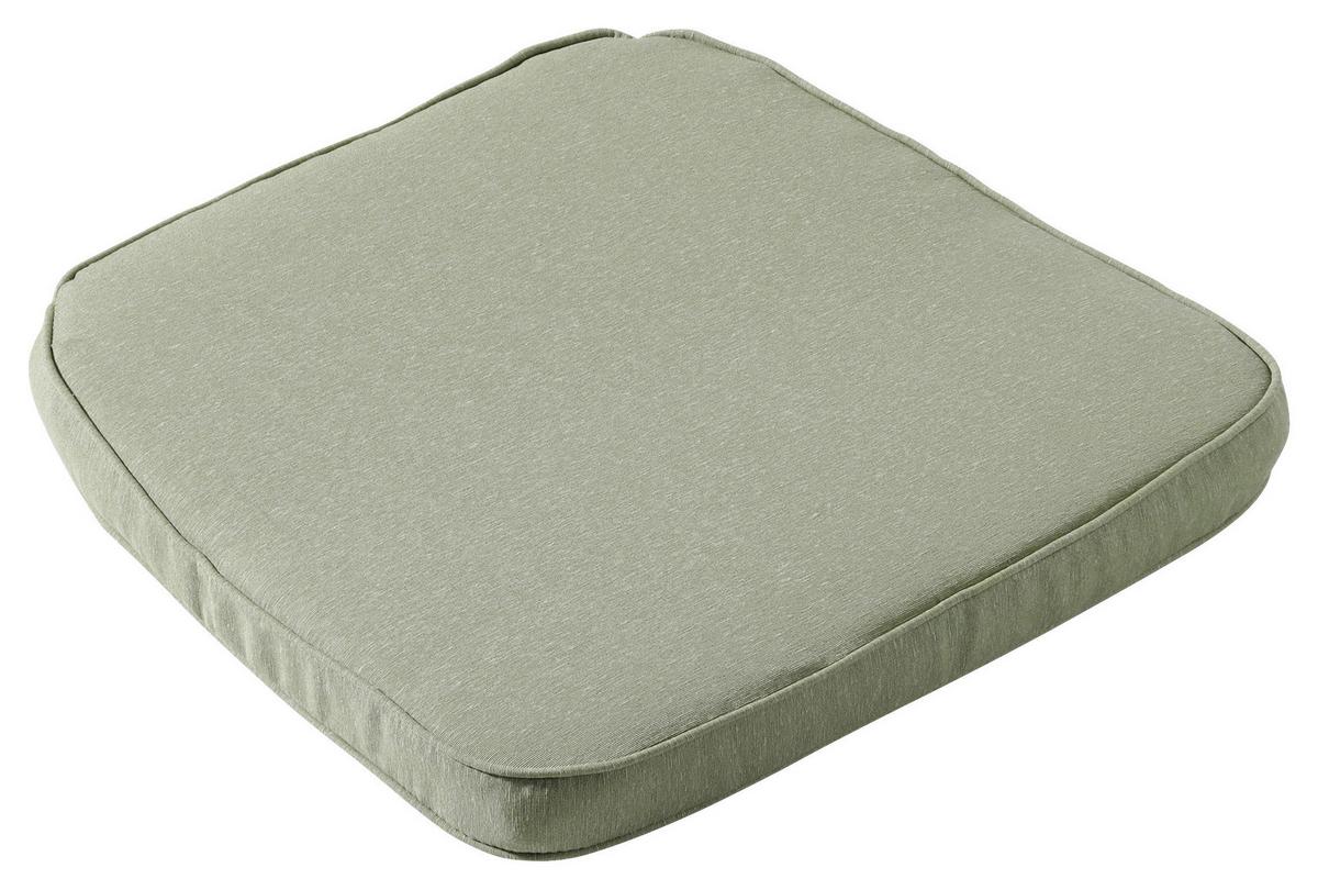 PODUSZKA DO SIEDZENIA PANAMA SAGE - szałwiowy, Basics, tkanina (48/46cm)