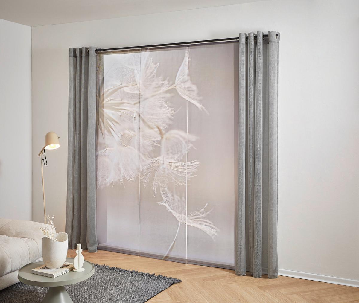 ZASŁONA PANELOWA DINANT - taupe, Basics, tkanina (60/245cm) - Novel