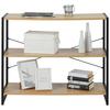 ÉTAGÈRE BONO - noir/chêne sonoma, MODERN, matériau en bois/métal (95/79,2/35cm) - Mömax
