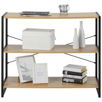 Etajeră Bono - stejar Sonoma/negru, Modern, metal/material pe bază de lemn (95/79,2/35cm) - Modern Living