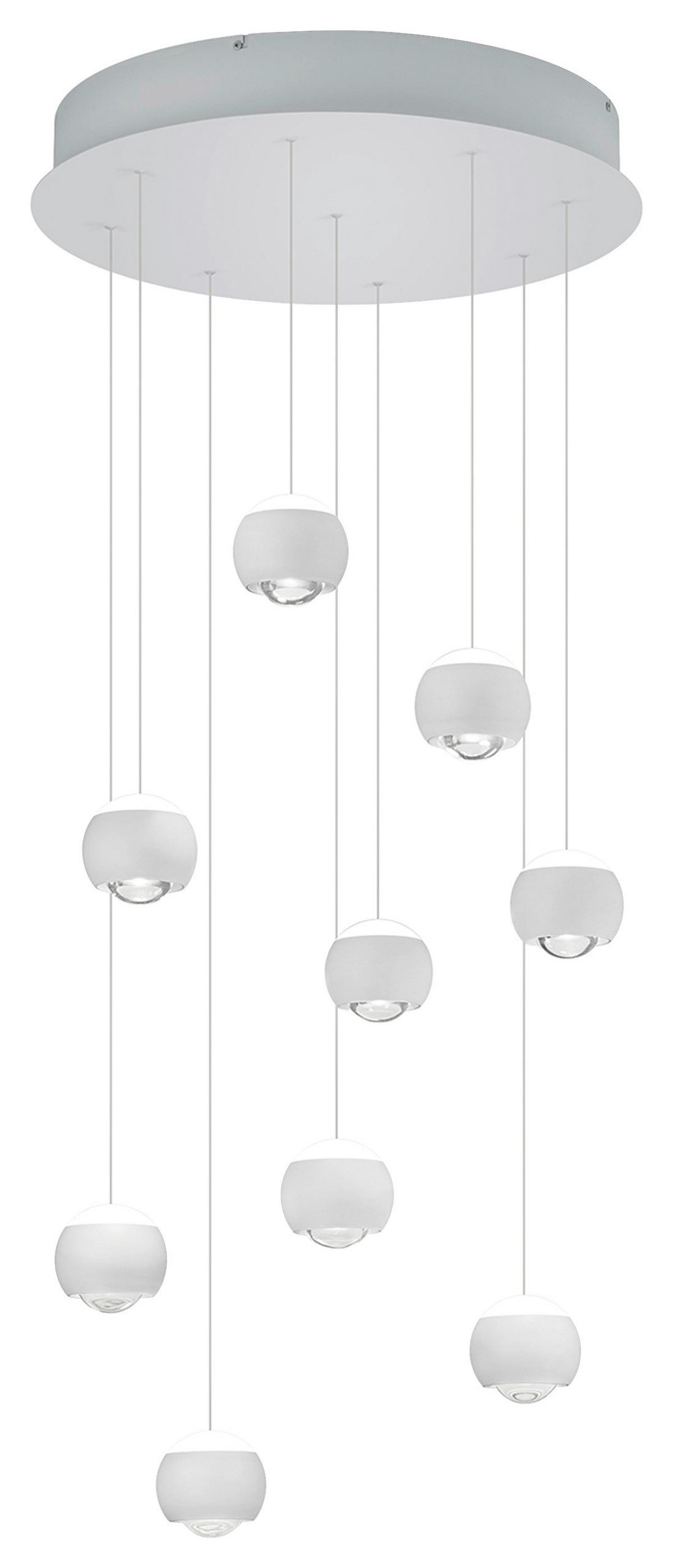 LAMPA WISZĄCA LED MR34449131 CANNON - biały, Konventionell, tworzywo sztuczne/metal (54/200cm) - Musterring