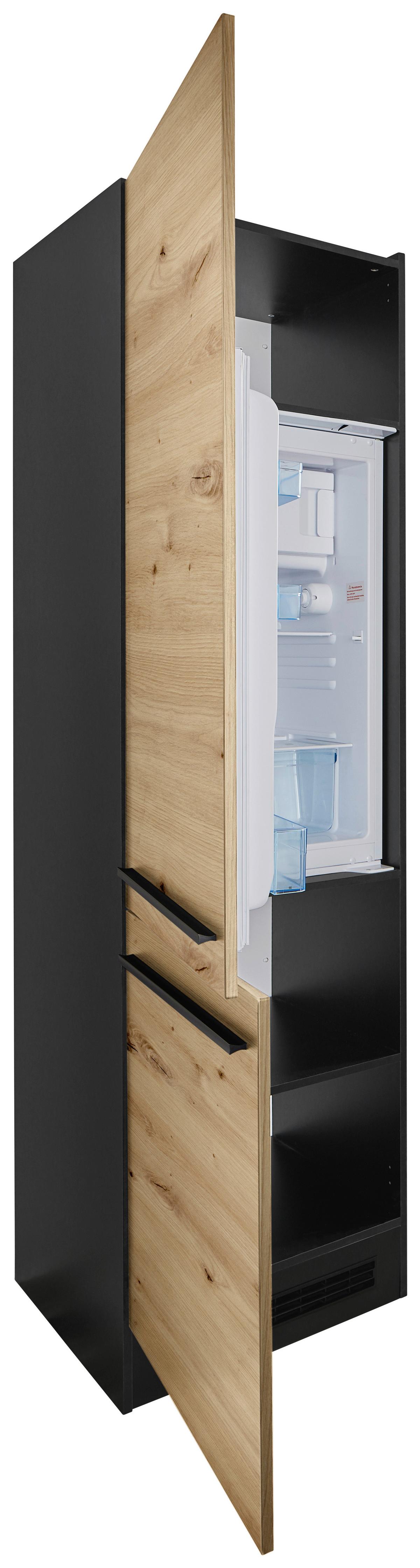 SZAFKA DO ZABUDOWY SPRZĘTU JAZZ 8 - antracytowy/czarny, Lifestyle, materiał drewnopochodny/tworzywo sztuczne (60/211/57cm) - MID.YOU