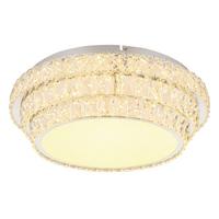 Led Stropna Svjetiljka Boja Kroma , Prozirno - prozirno/boje kroma, Lifestyle, metal/plastika (50/15,5cm) - Globo