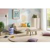 2-SITS SOFFA MIAMI -BASED- - beige/svart, Modern, metall/trä (120/73,5/77cm) - Based