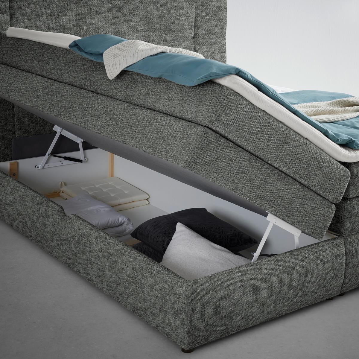 Boxspring Krevet Palace - antracit, Konvencionalno, tekstil/plastika (160/200cm) - Premium Living