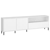 Tv-element Avenale, Bela - črna/bela, Trend, kovina/leseni material (207,8/65,4/40cm)