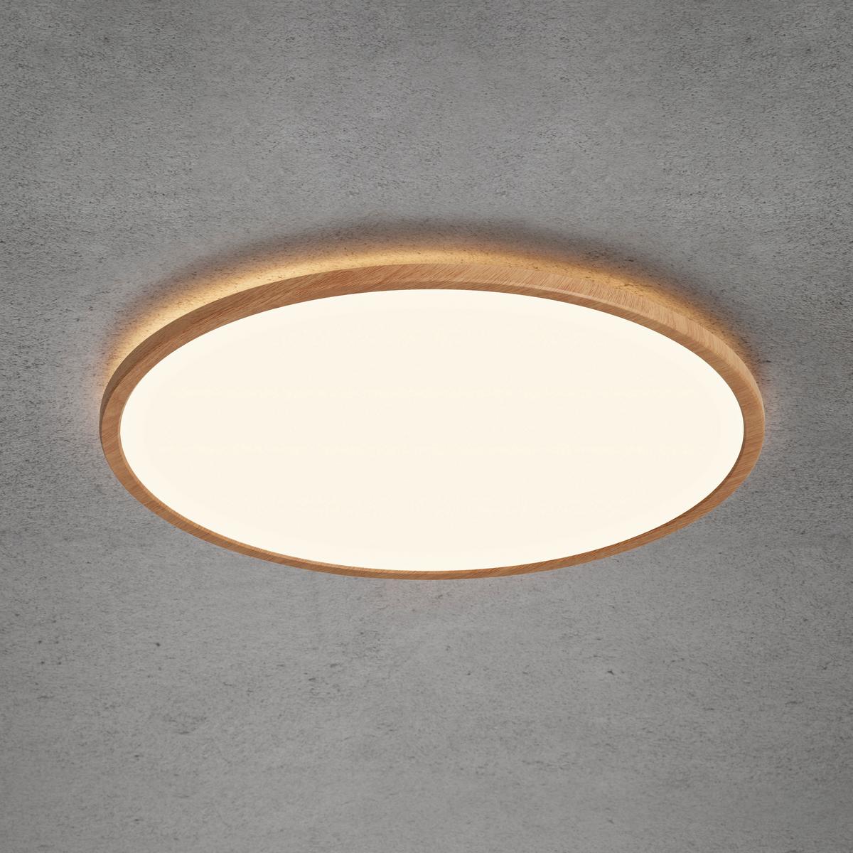 LAMPA SUFITOWA LED 47286004 OJA 42 WOOD STEP - kolor bukowy, Design, tworzywo sztuczne (42,4/2,3cm) - Nordlux