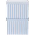 Cutie Cu Capac Jimmy - albastru/alb, carton (44,3/33,5/32,5cm) - Modern Living Cutie Cu Capac Jimmy - albastru/alb, carton (44,3/33,5/32,5cm) - Modern Living