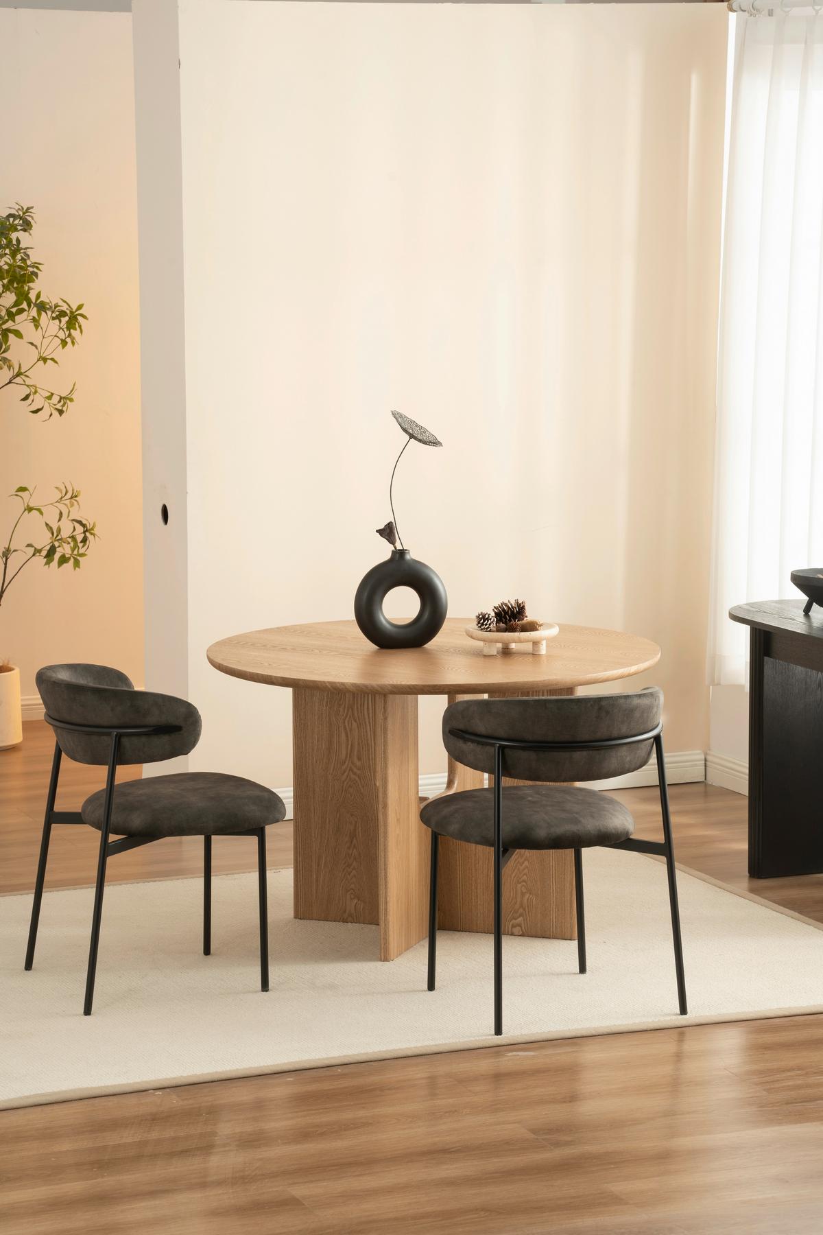 Jedilna Miza Levi, Barva Hrasta, Ø 120 - barve hrasta, Moderno, leseni material/les (120/75cm) - Livetastic