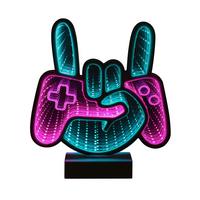 Led Svjetiljka Dekorativna Frani - bijela/boje kroma, Moderno, plastika (22,9/4,6/25,3cm) - Mömax