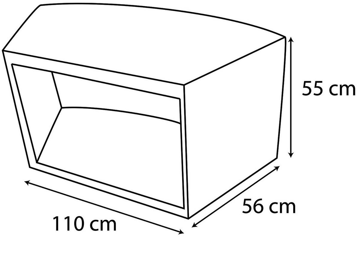 Whirlpool Netspa Octopus ca. 290 cm mit Umrandung+5 Möbel - Schwarz, Basics, Leder/Kunststoff (290/73cm)