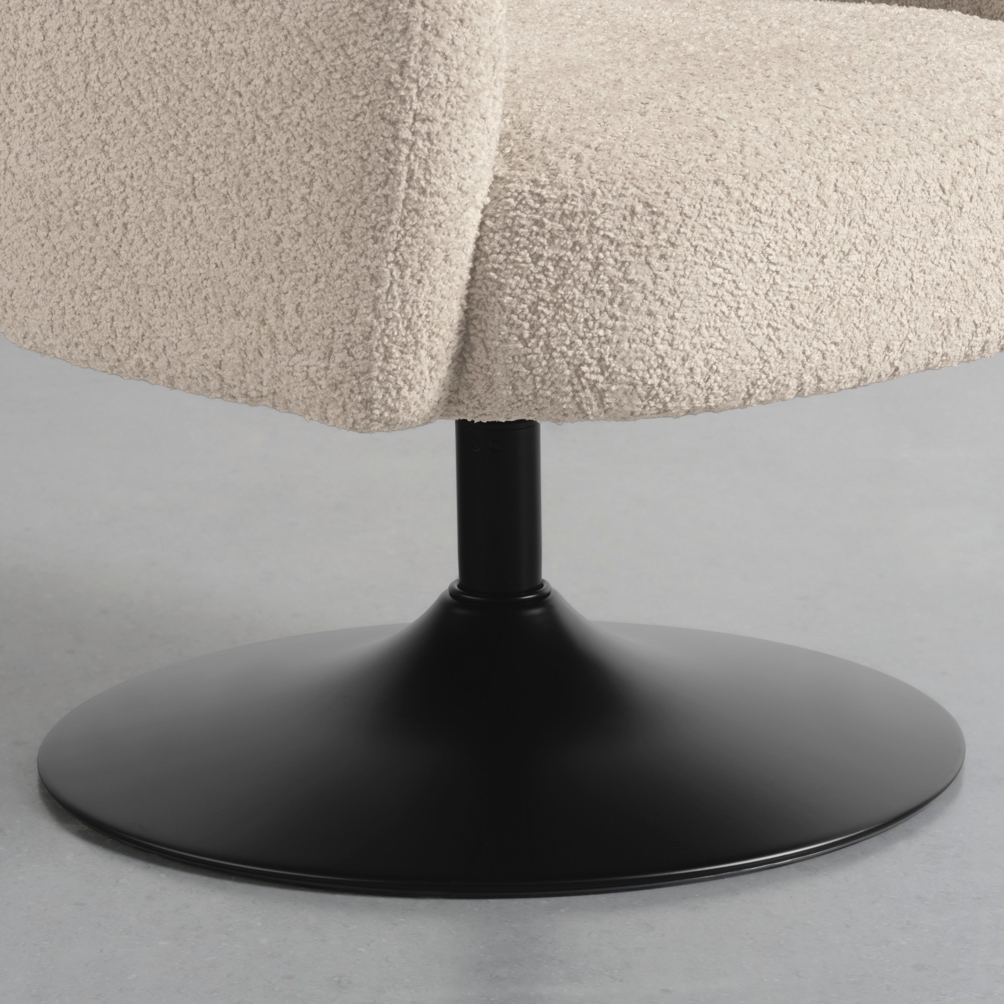 SNURRSTOL GIRO -TREND- - beige/svart, Modern, metall/textil (67/68/73cm) - Premium Living