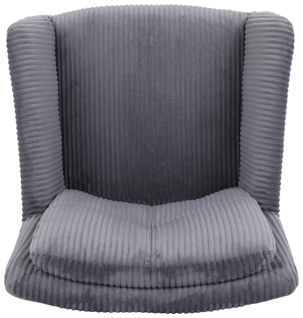 Uredska Stolica Nicole - siva/crna, Moderno, drvo/metal (57/83-91/62cm) - Mömax