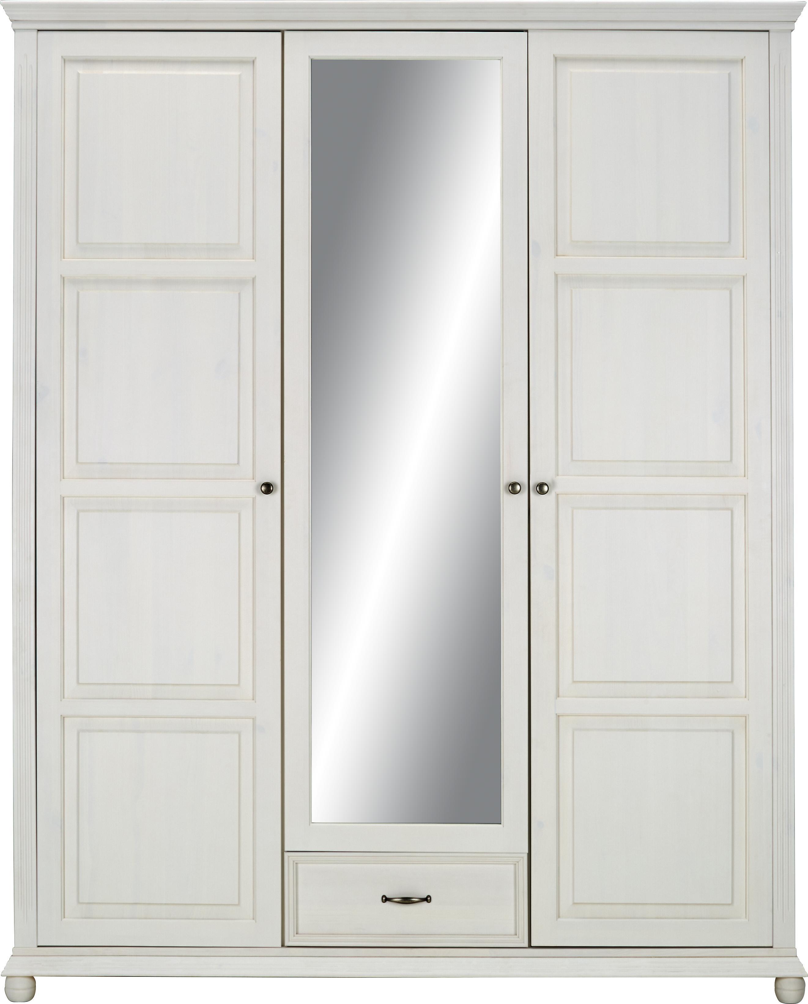 Drehturenschrank In Weiss Mit Spiegel Online Kaufen Momax