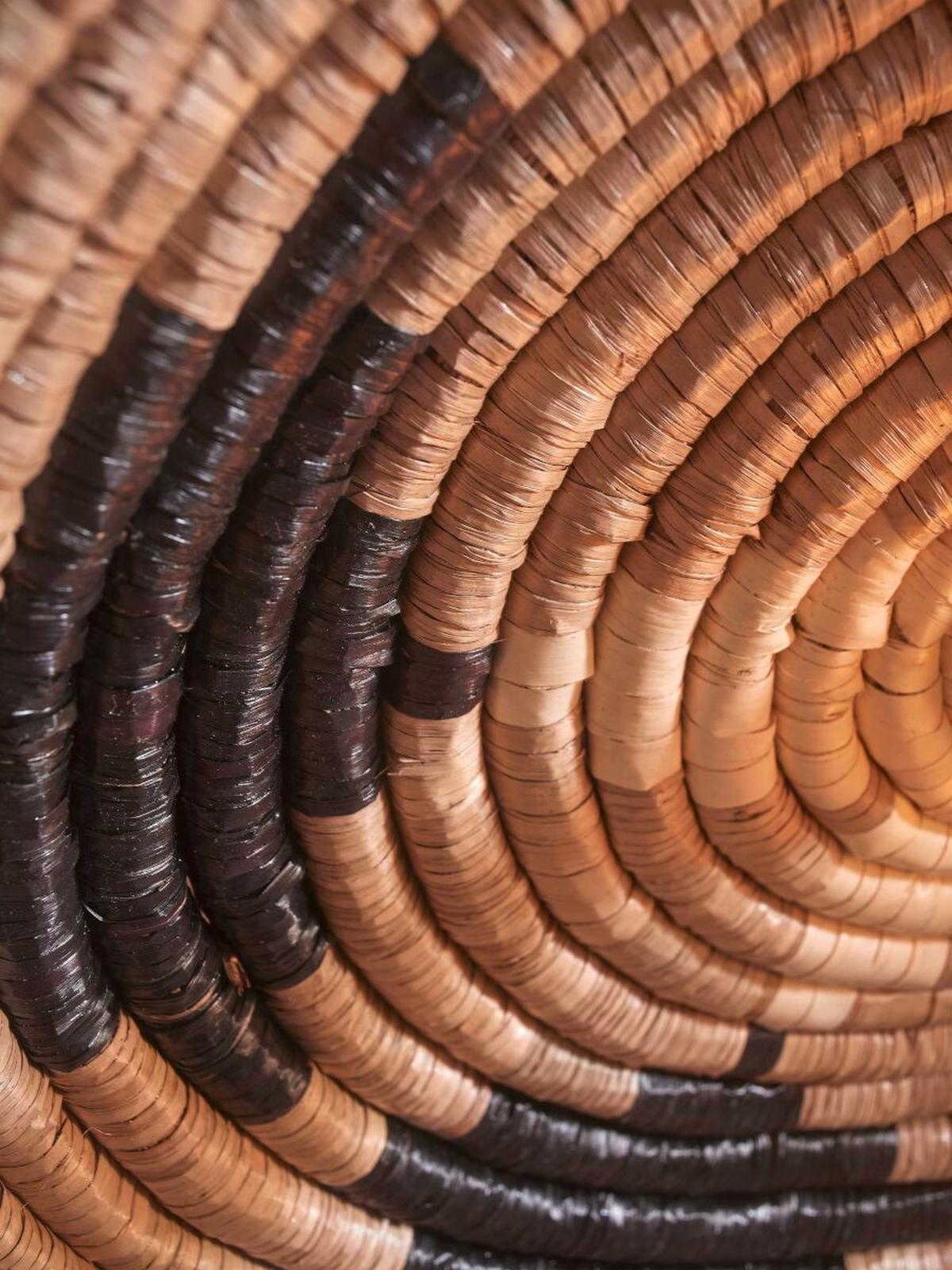 Stenska Svetilka Andros - črna/bela, Basics, naravni materiali (45/6cm) - Good & Mojo