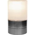 Tischleuchte Jovo, max. 5 Watt - Weiß/Nickelfarben, Glas/Kunststoff (9/9/14,8cm) - MÖMAX modern living