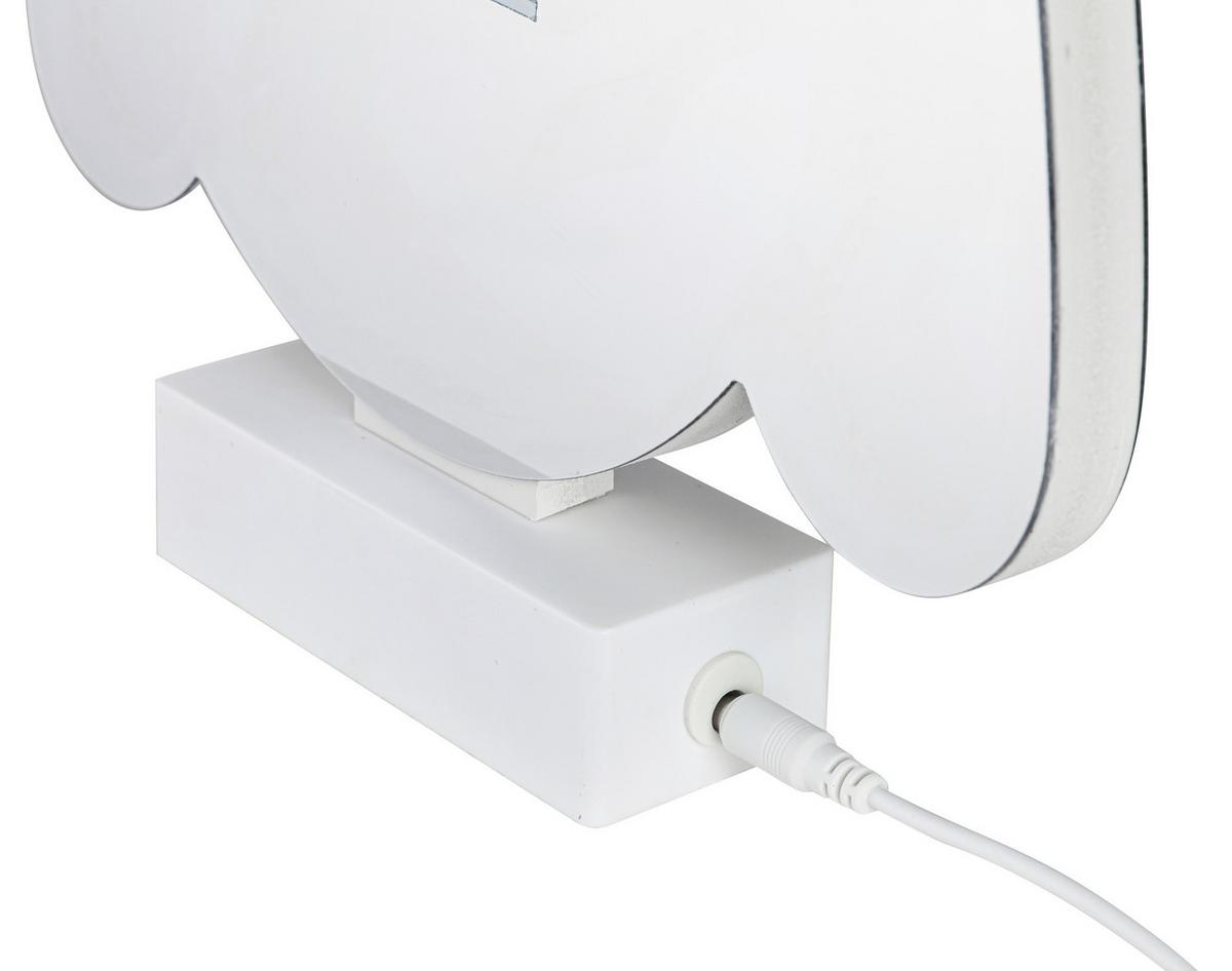 Led Svjetiljka Dekorativna Frani - bijela/boje kroma, Moderno, plastika (22,9/4,6/25,3cm) - Mömax