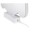 LED-DEKORATIONSLAMPA FRANI - vit/kromfärg, Modern, plast (22,9/4,6/25,3cm) - Mömax