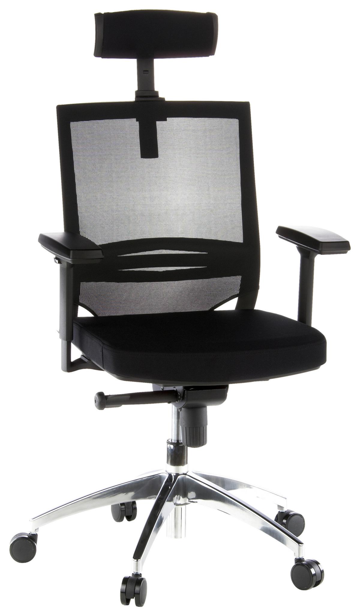 Pisarniški Stol Porto Max, Črna - črna, Moderno, kovina/umetna masa (59/108/49cm) - MID.YOU