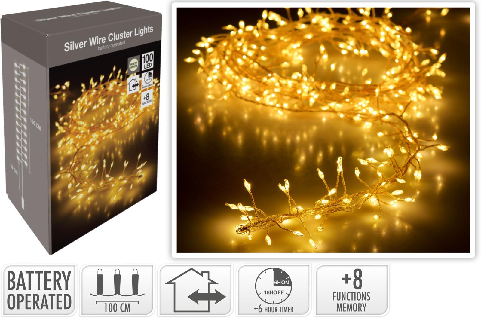 Fényfüzér Silverwire 100db Led - műanyag (50cm)