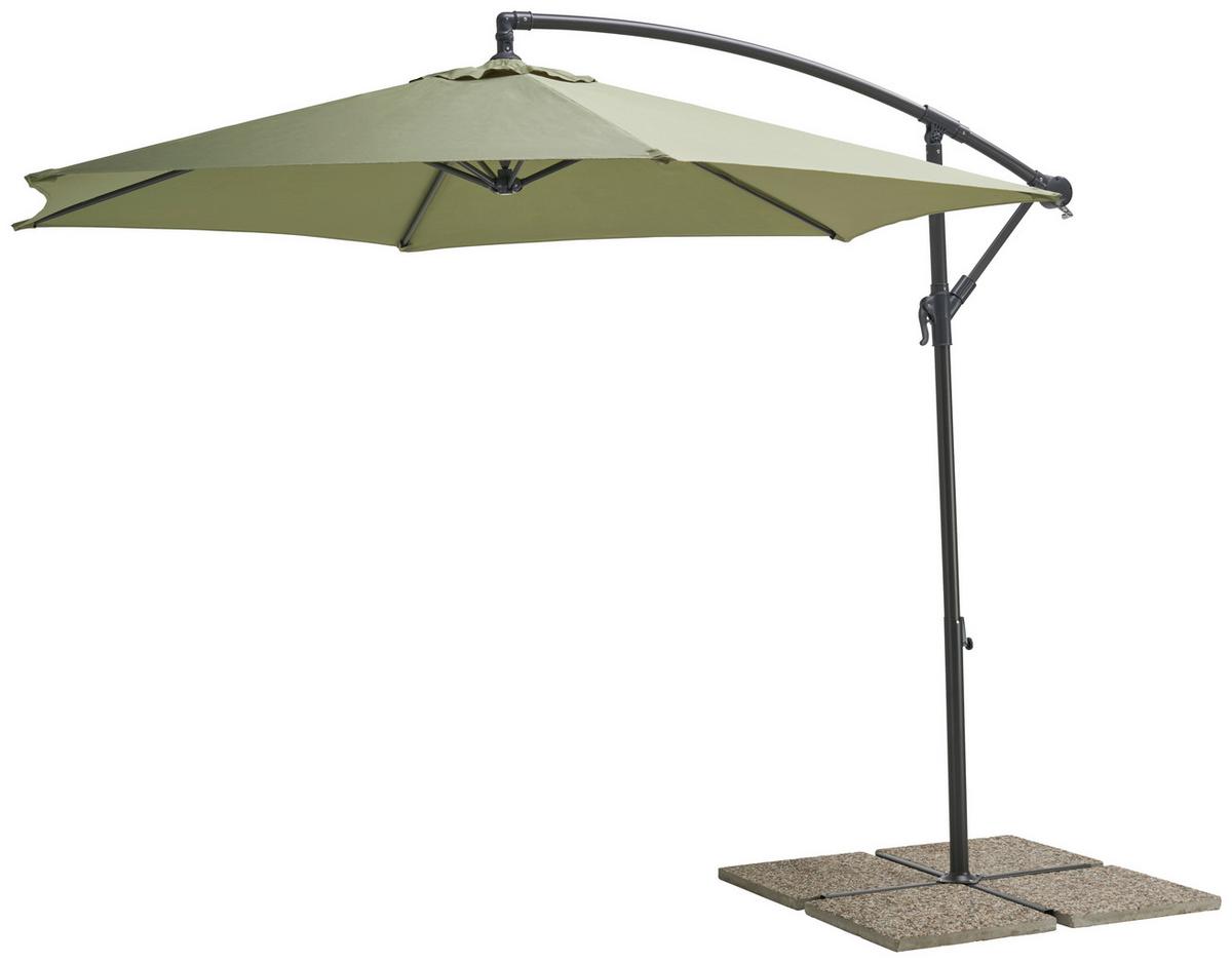 Suncobran Gap - zelena/antracit, Moderno, metal (295/245cm) - Mömax