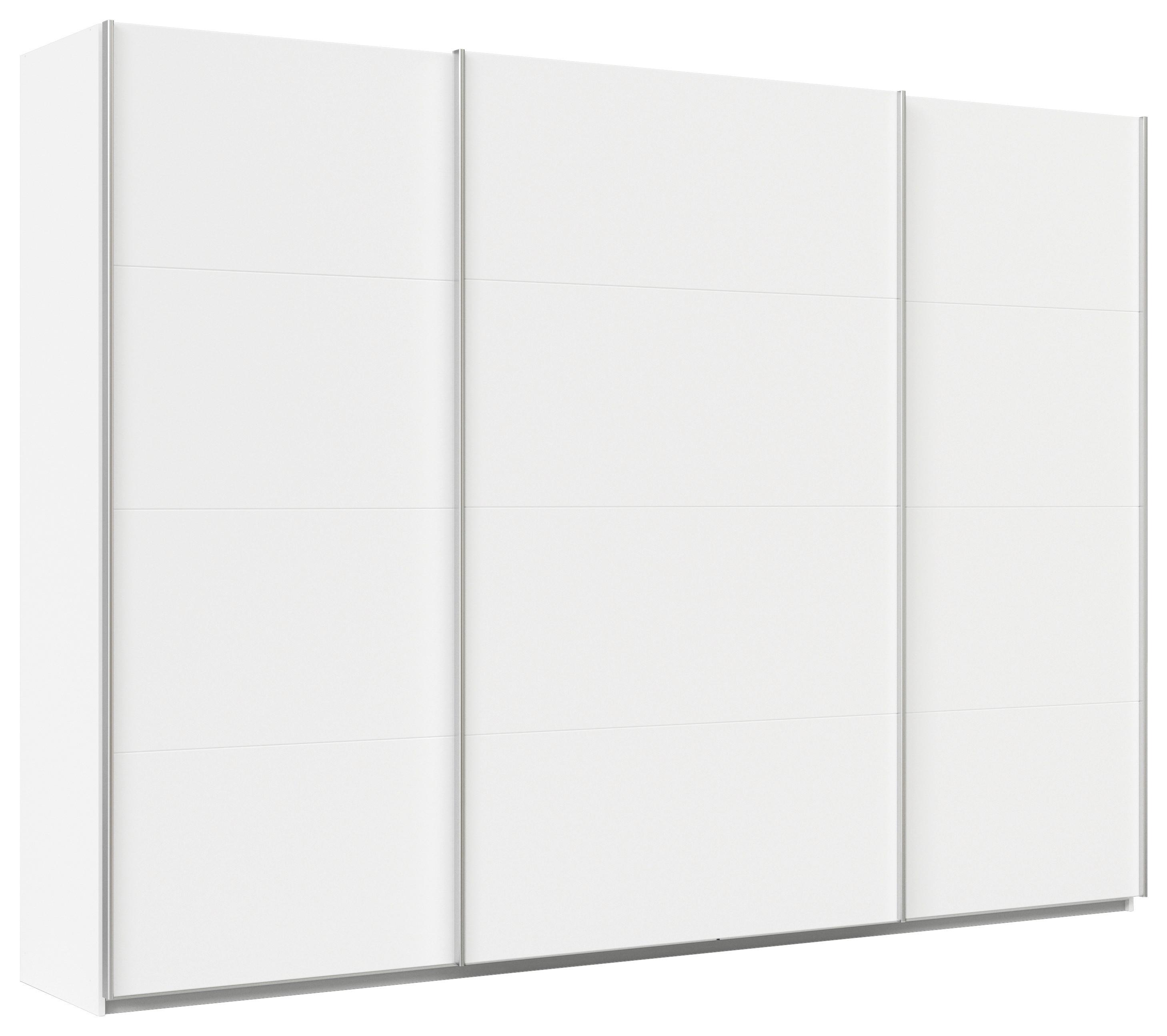 Ormar S Kliznim Vratima Feldkirch - bijela/boje aluminija, Moderno, drvni materijal/metal (315/229/62cm)