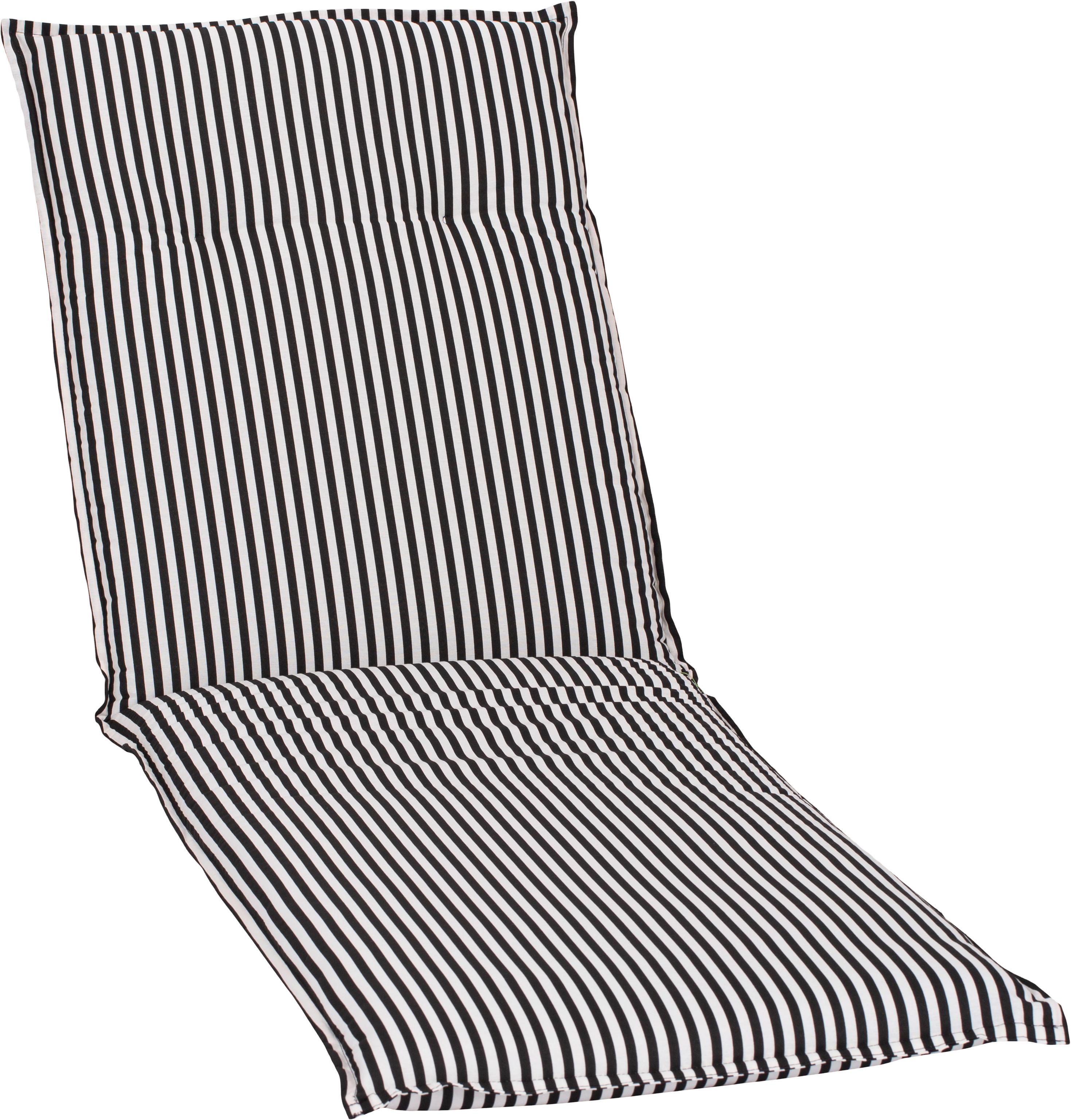 Liegenauflage Tupelo ca. 191x58 cm Schwarz/Weiß - Schwarz/Weiß, Basics, Textil (191/58/8cm) - Gardenson